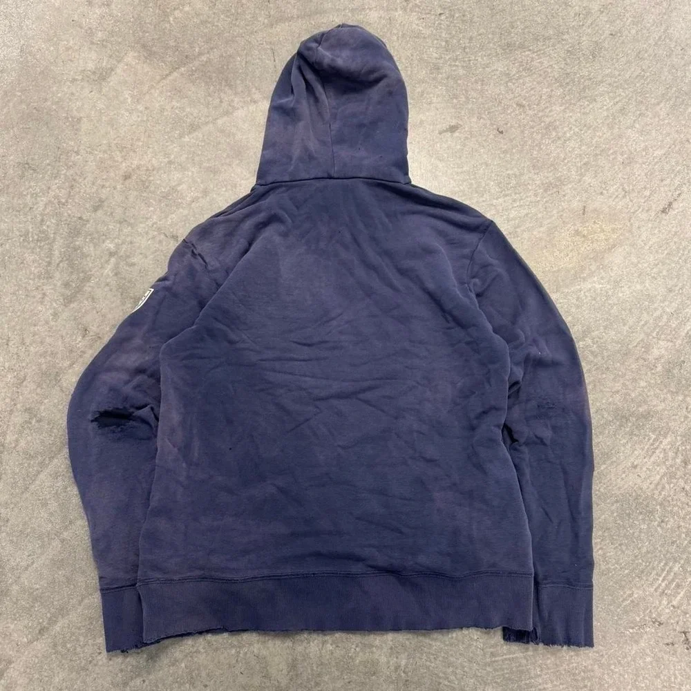 Vintage Nike USA Soccer Hoodie Sweatshirt Distressed Large